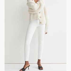 H&M skinny pants in bone/beige
